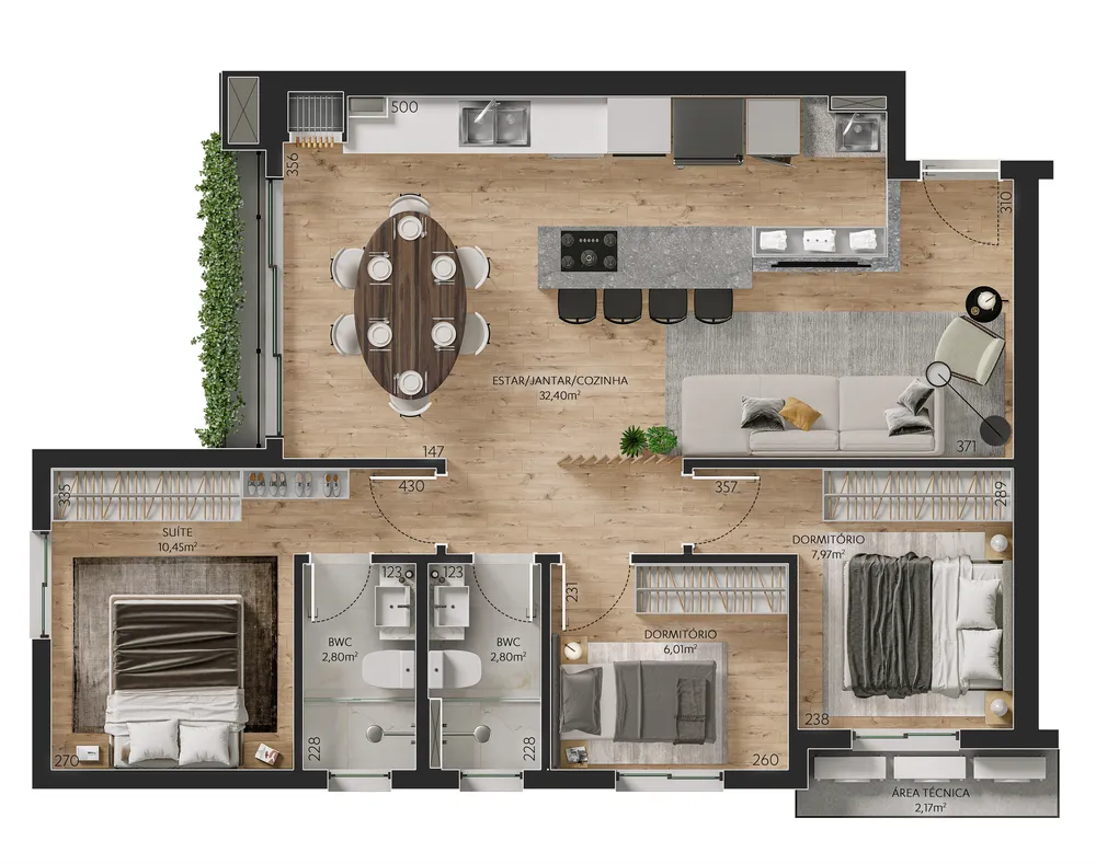 Apartamento, 3 quartos, 78 m² - Foto 5