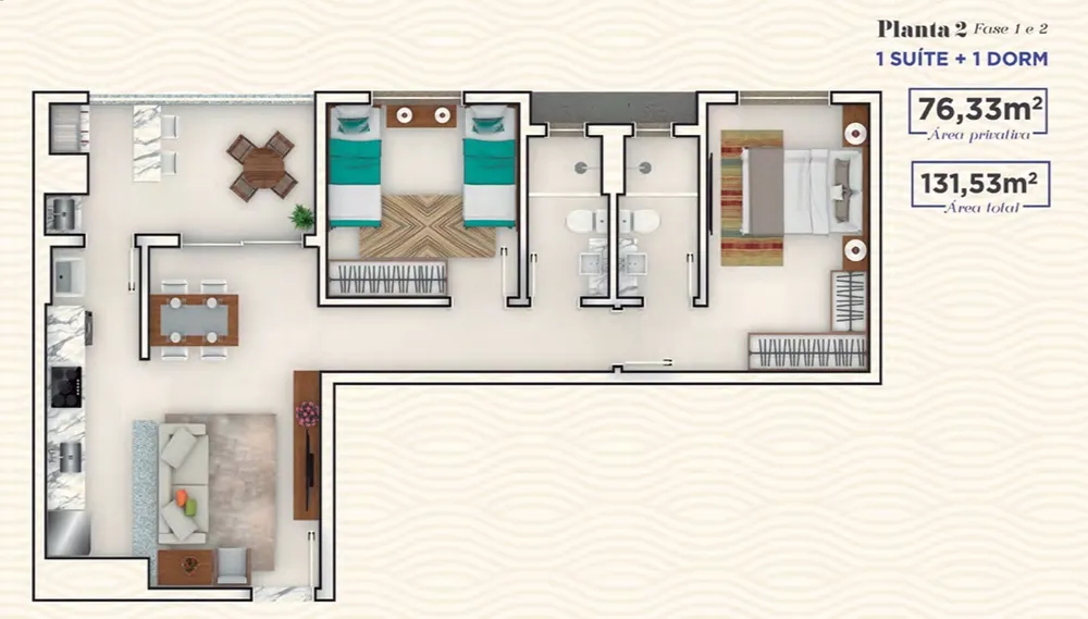 Apartamento, 2 quartos, 76 m² - Foto 12