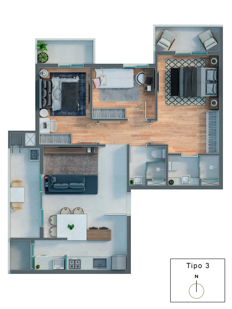 Apartamento, 2 quartos, 87 m² - Foto 6