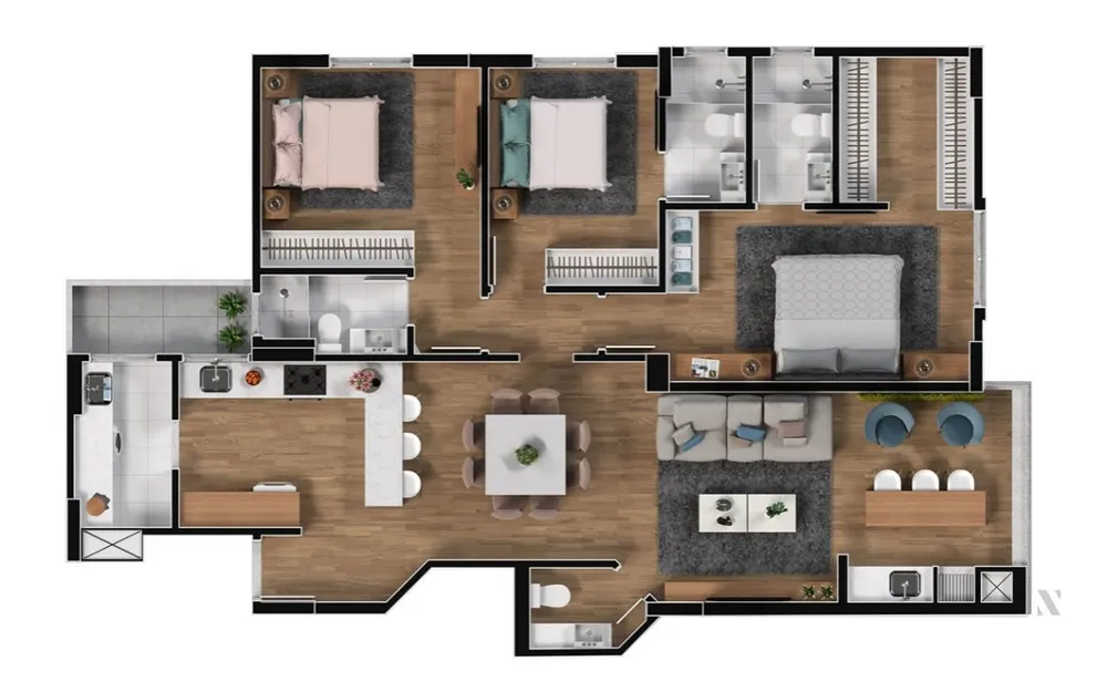 Apartamento, 3 quartos, 121 m² - Foto 14