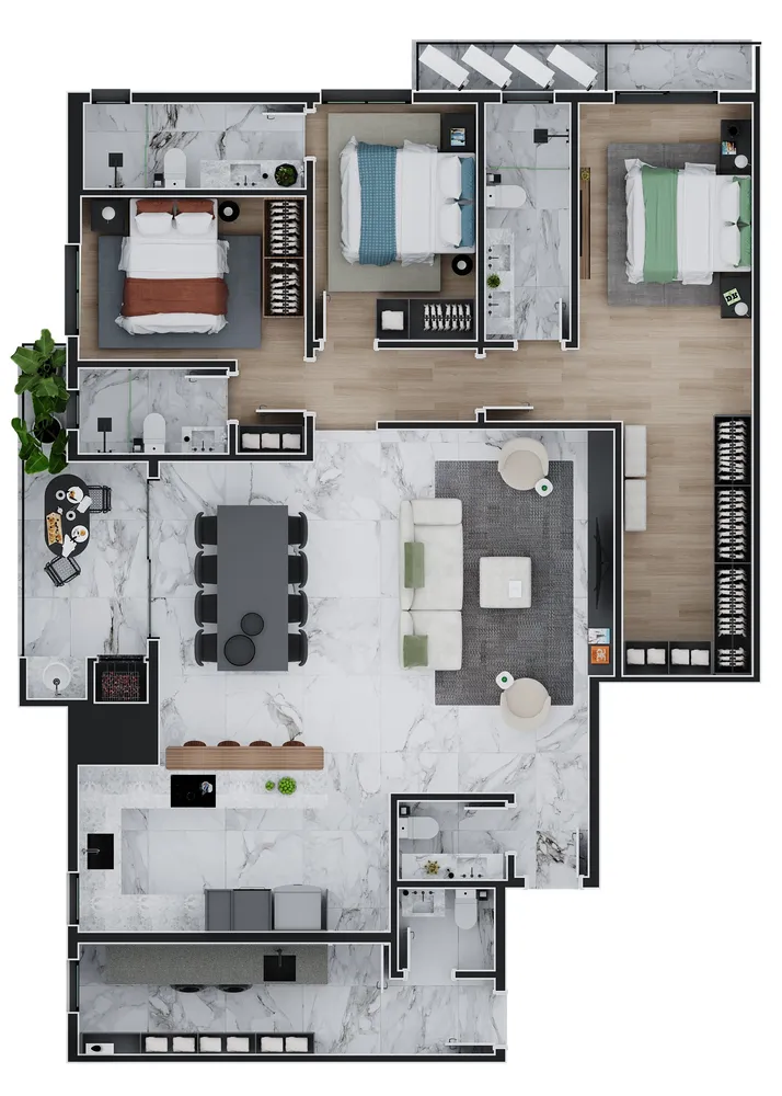 Apartamento, 3 quartos, 152 m² - Foto 6