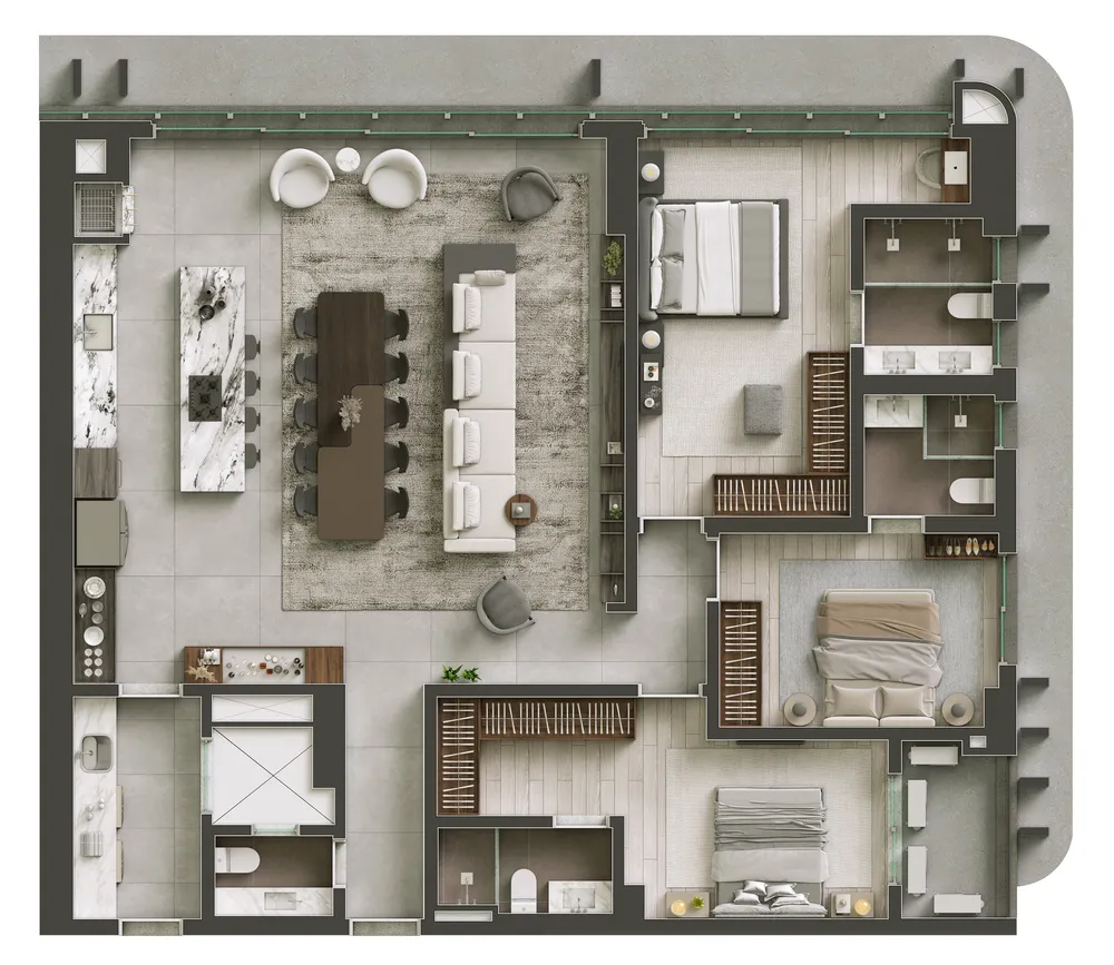Apartamento, 3 quartos, 150 m² - Foto 12