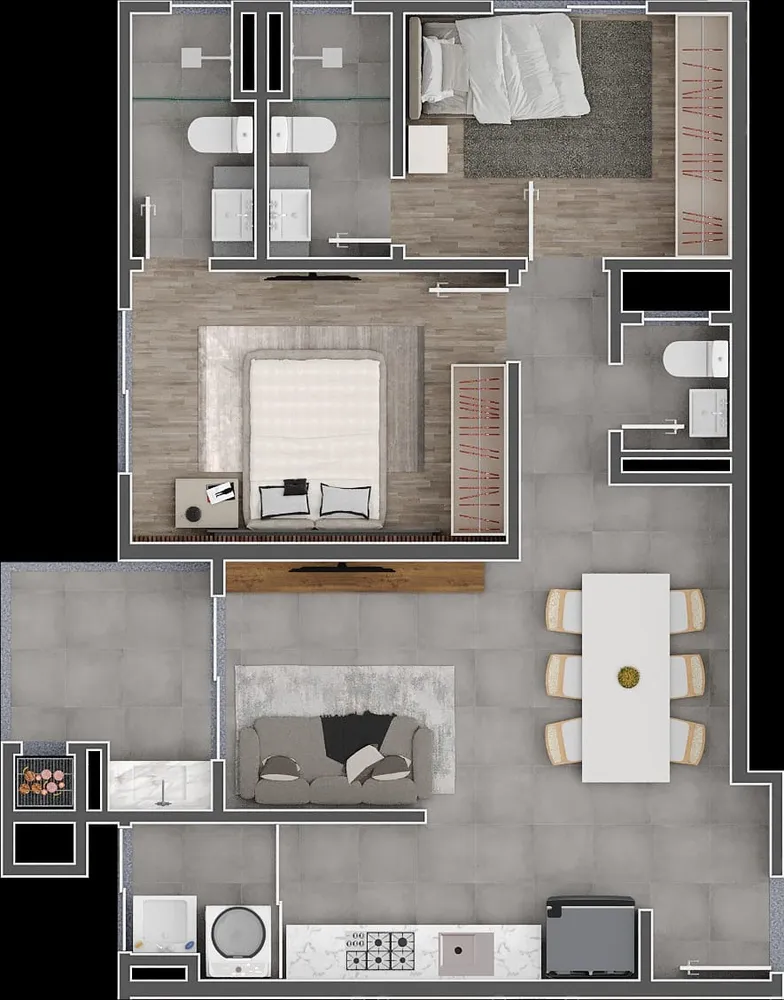 Apartamento, 2 quartos, 72 m² - Foto 7