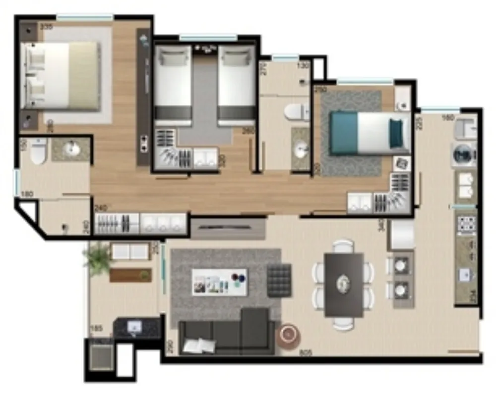Apartamento, 3 quartos, 145 m² - Foto 7