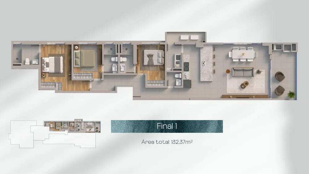 Apartamento, 3 quartos, 132 m² - Foto 8