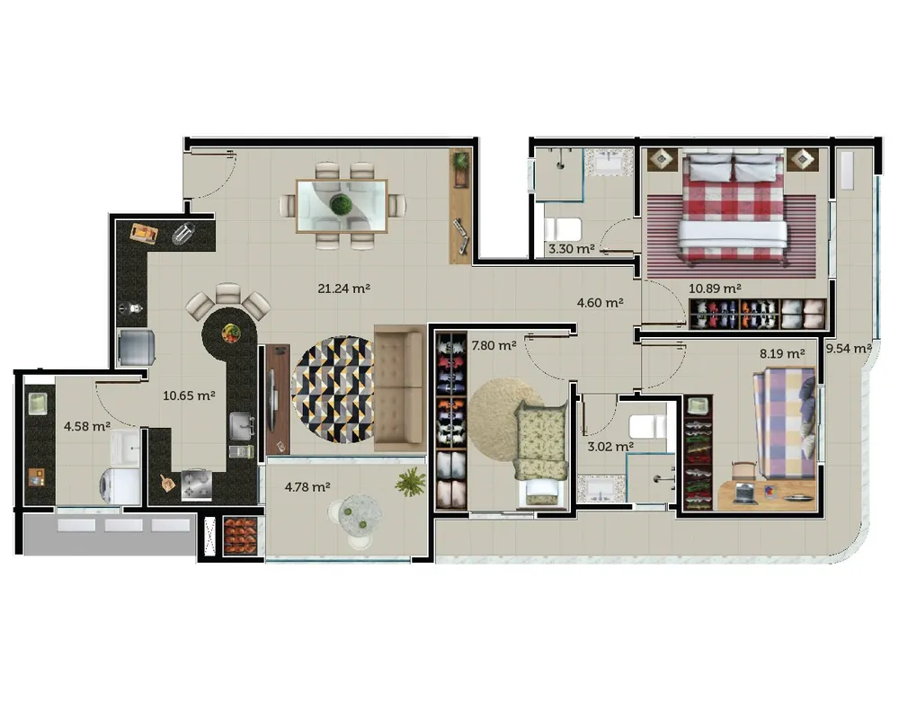 Apartamento, 3 quartos, 102 m² - Foto 12