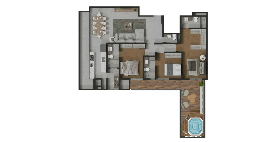Apartamento, 3 quartos, 171 m² - Foto 2
