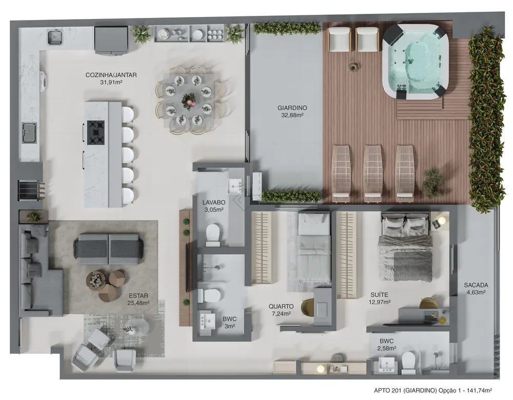 Apartamento, 2 quartos, 141 m² - Foto 5