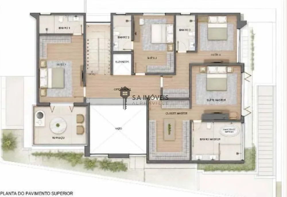 Casa de Condomínio, 5 quartos - Foto 11