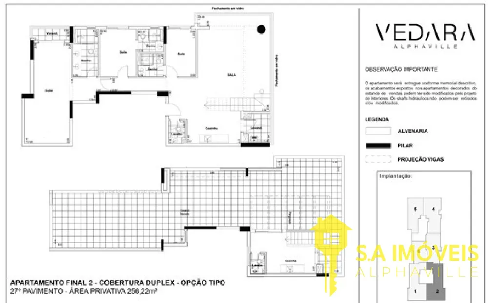 Cobertura, 3 quartos, 256 m² - Foto 2