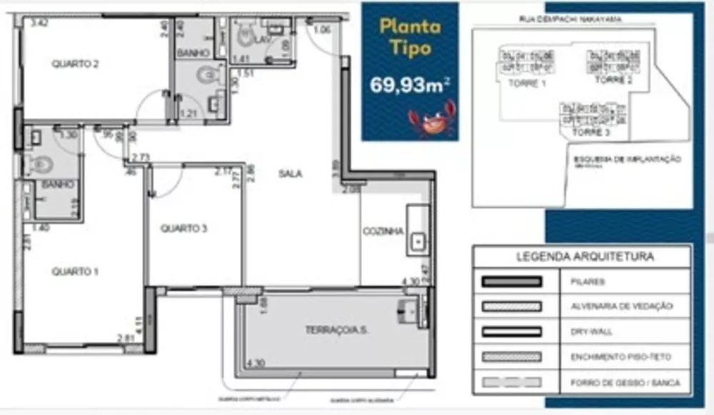 Apartamento à venda com 2 quartos, 69m² - Foto 5