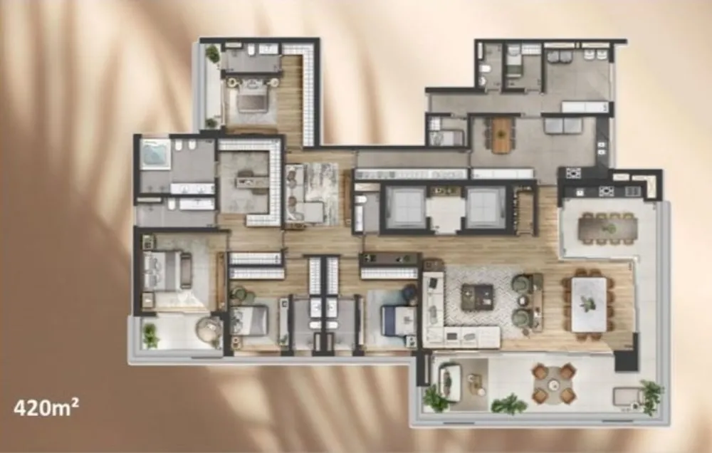 Apartamento, 4 quartos, 420 m² - Foto 4