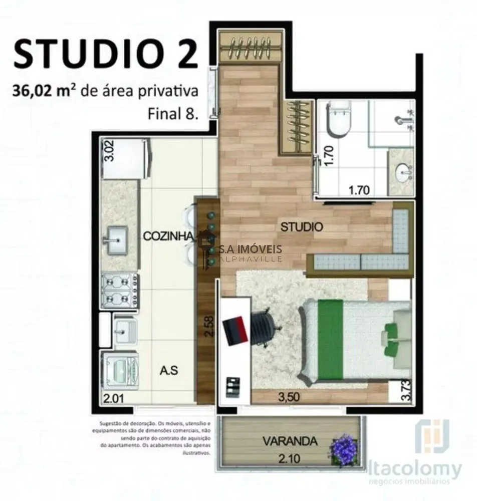 Apartamento, 1 quarto, 38 m² - Foto 9