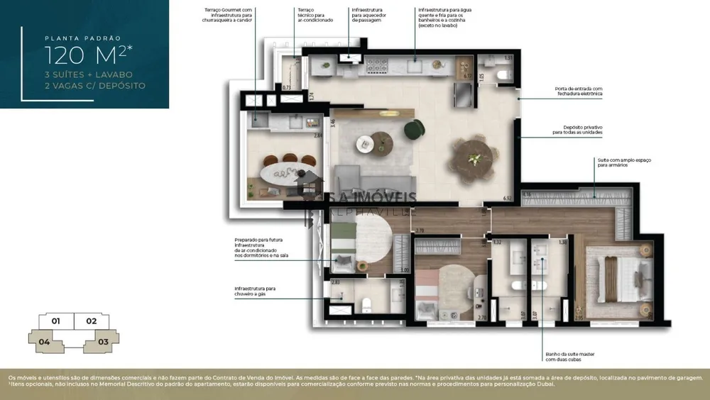 Apartamento, 3 quartos, 119 m² - Foto 6