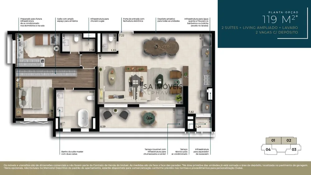 Apartamento, 3 quartos, 119 m² - Foto 8