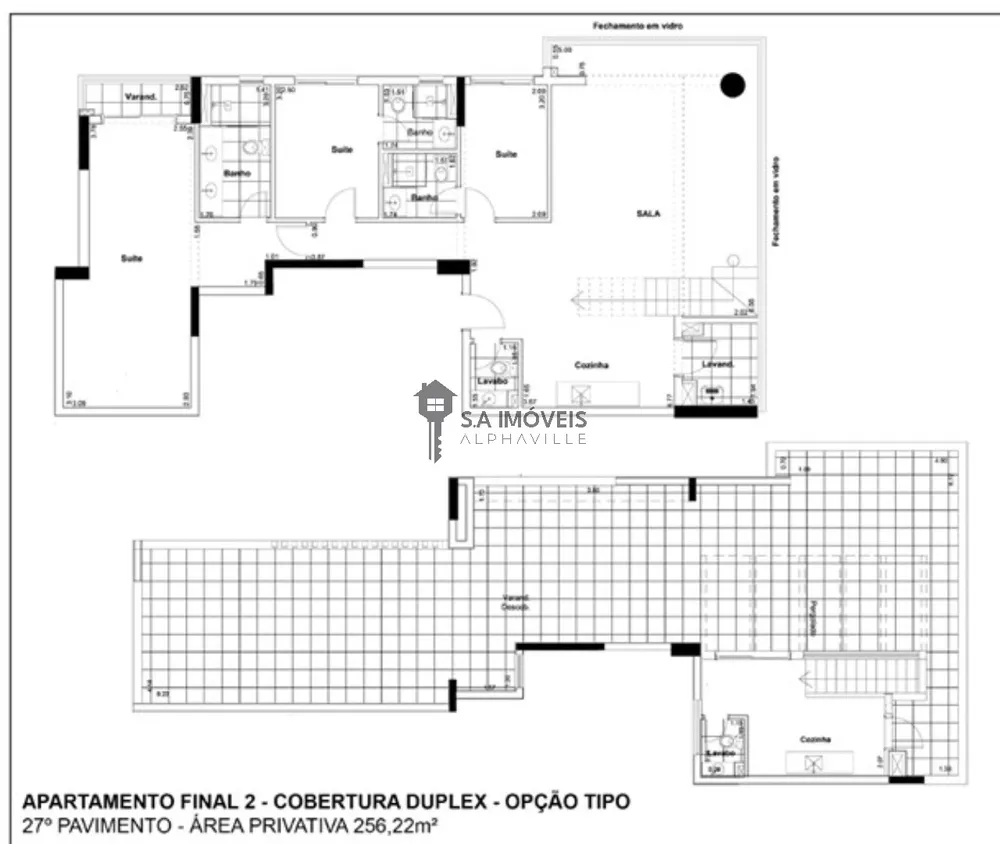 Cobertura, 3 quartos, 256 m² - Foto 1