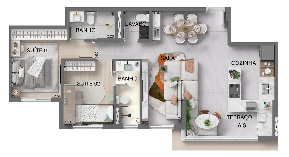Apartamento, 2 quartos, 57 m² - Foto 10