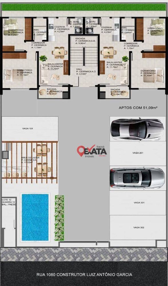 Apartamento, 2 quartos, 51 m² - Foto 2