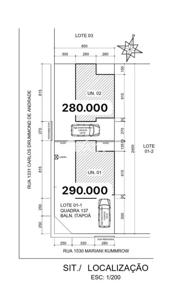Casa, 2 quartos, 40 m² - Foto 2