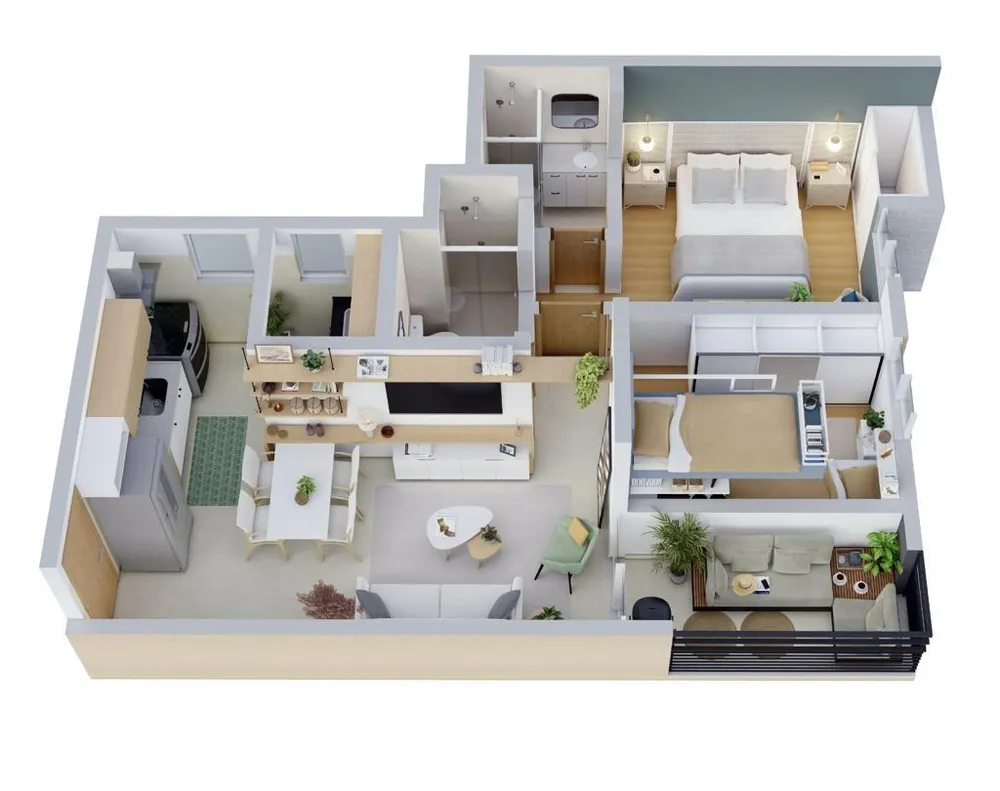 Apartamento, 2 quartos, 65 m² - Foto 7