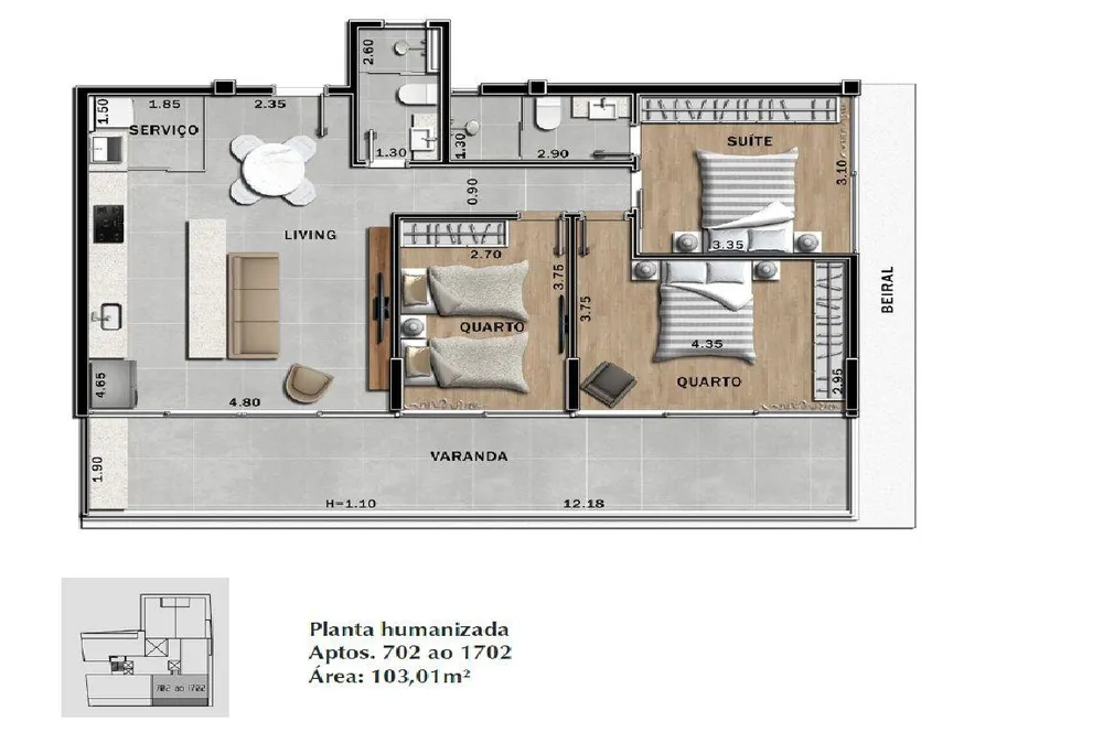 Apartamento, 3 quartos, 95 m² - Foto 10