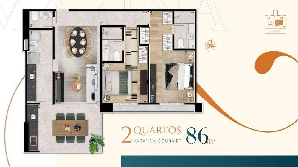 Apartamento, 3 quartos, 136 m² - Foto 10