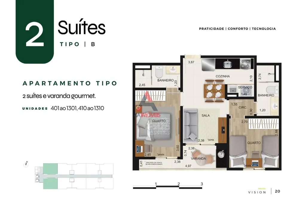 Apartamento, 2 quartos - Foto 13