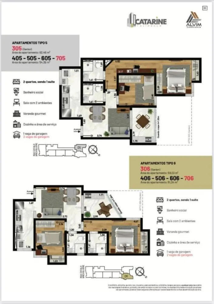 Apartamento, 2 quartos, 56 m² - Foto 6