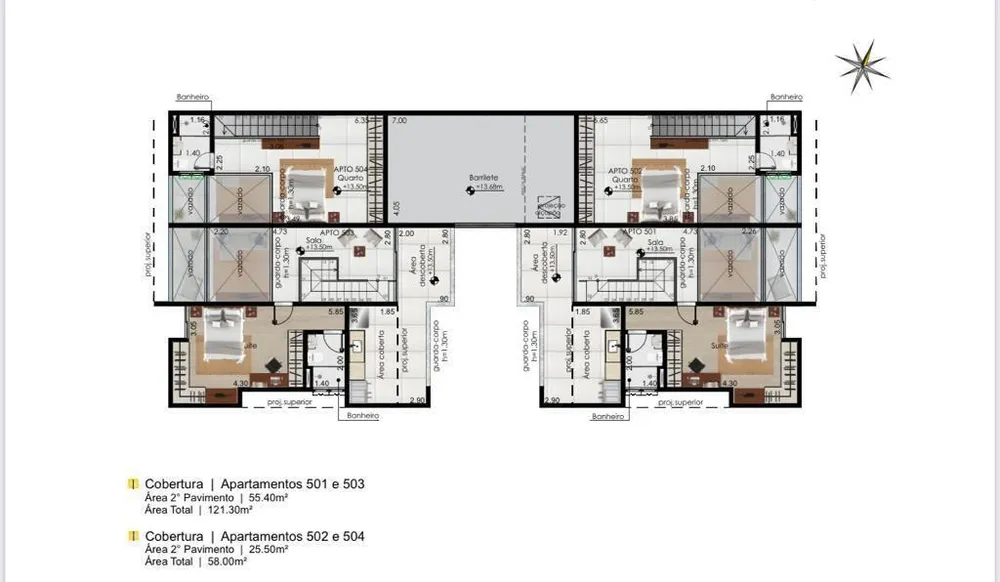 Apartamento, 1 quarto, 58 m² - Foto 4