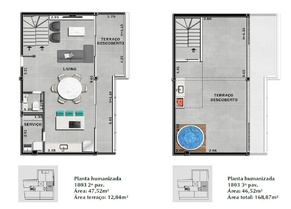 Cobertura, 3 quartos, 168 m² - Foto 8