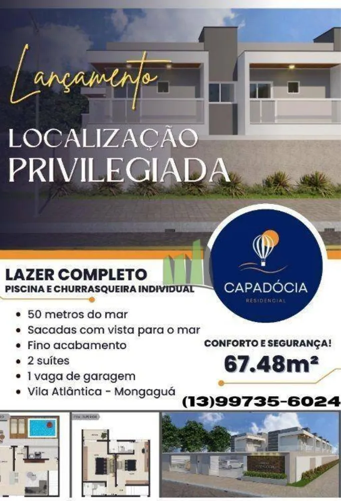 Sobrado, 2 quartos, 67 m² - Foto 1