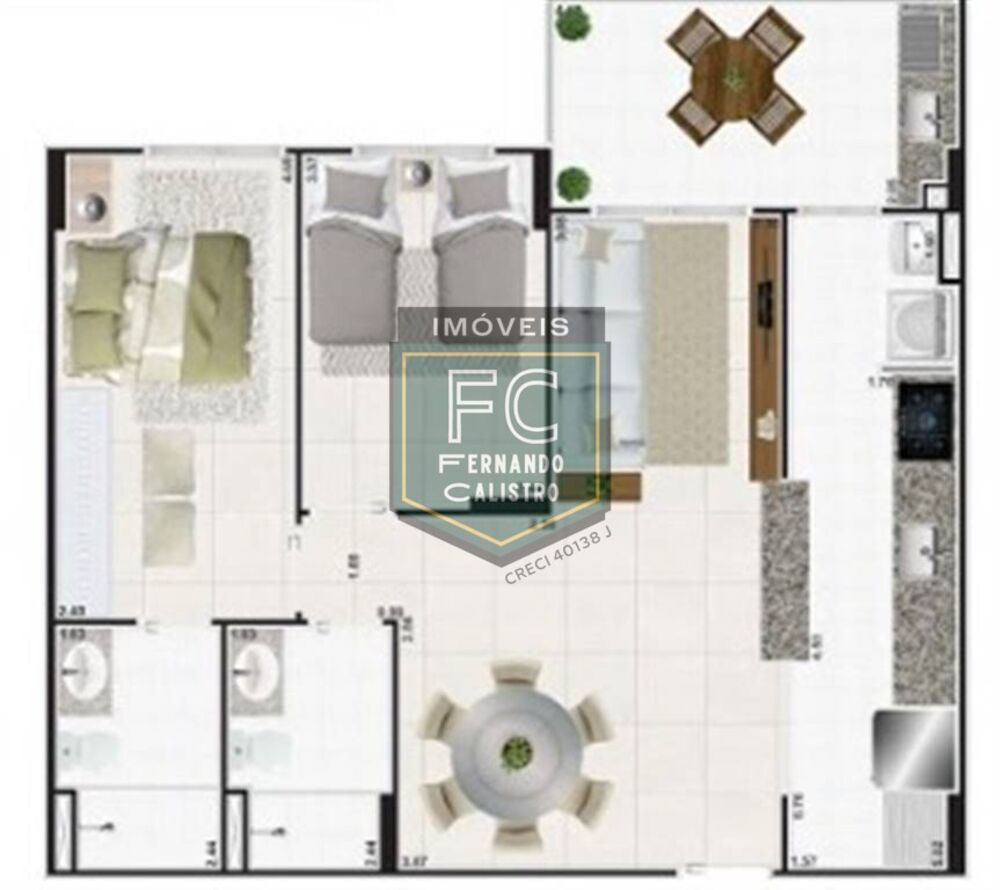 Apartamento, 2 quartos, 75 m² - Foto 1