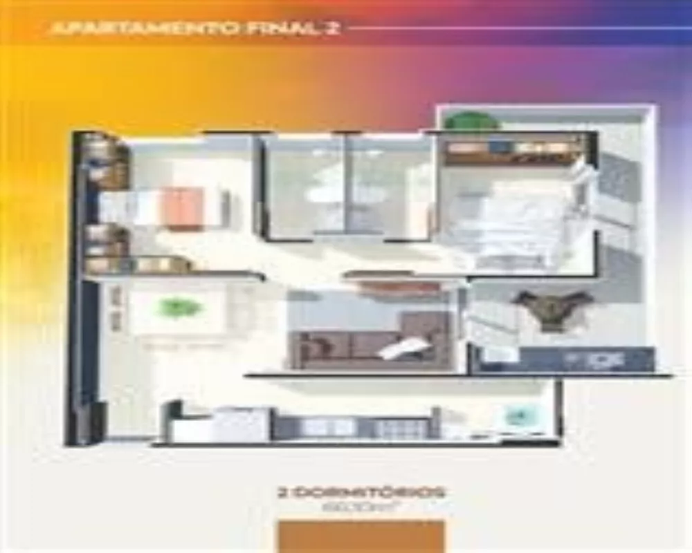 Apartamento à venda com 2 quartos, 62m² - Foto 1