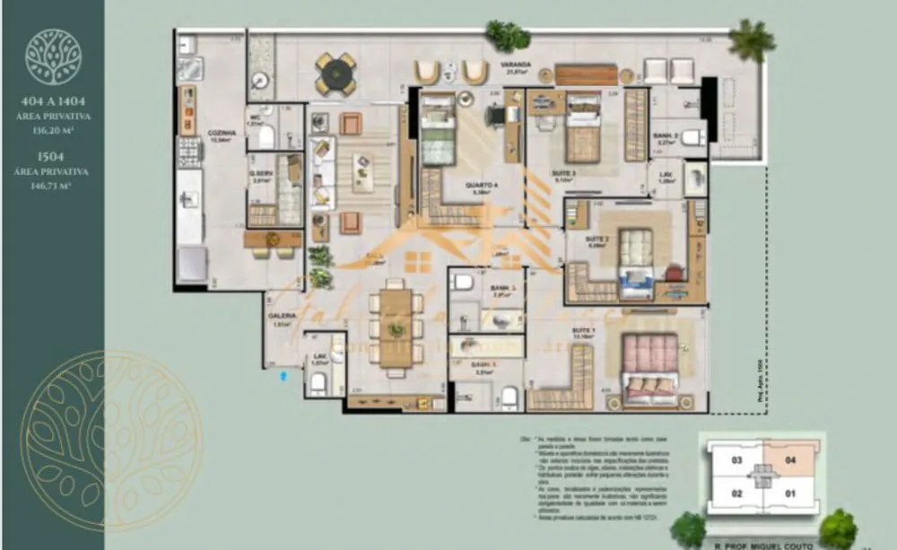 Apartamento, 4 quartos, 136 m² - Foto 7