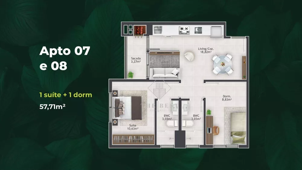 Apartamento, 2 quartos, 47 m² - Foto 1
