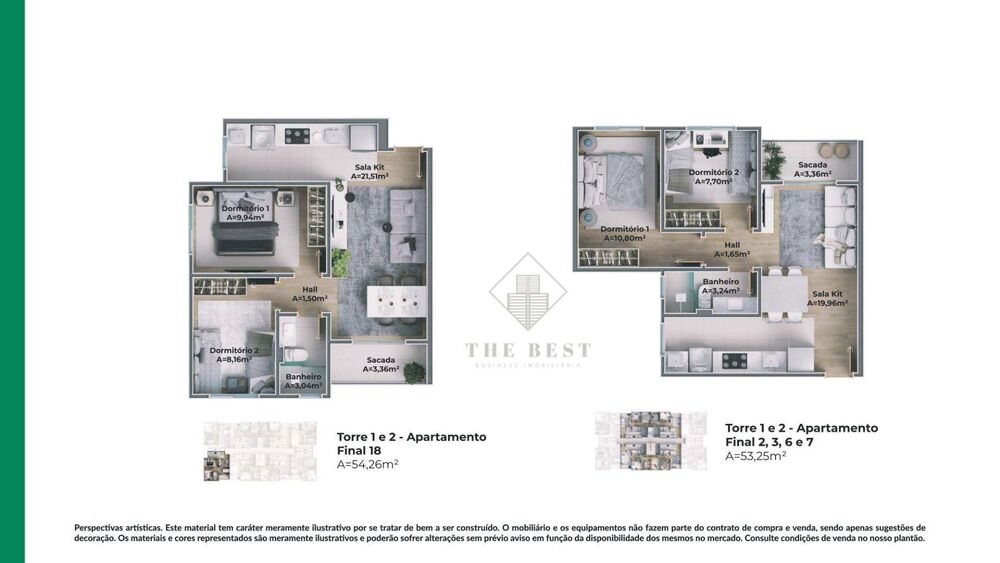 Apartamento, 2 quartos, 53 m² - Foto 8