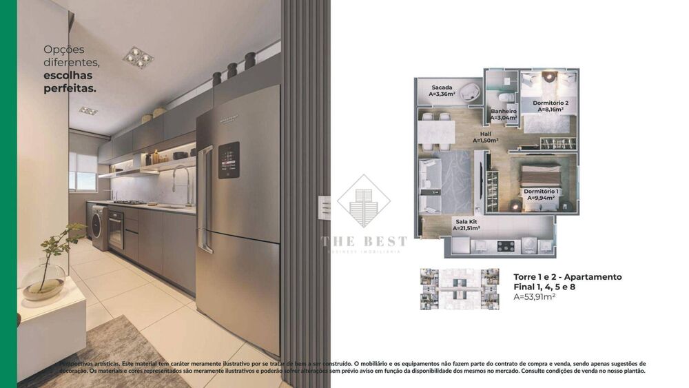 Apartamento, 2 quartos, 53 m² - Foto 5