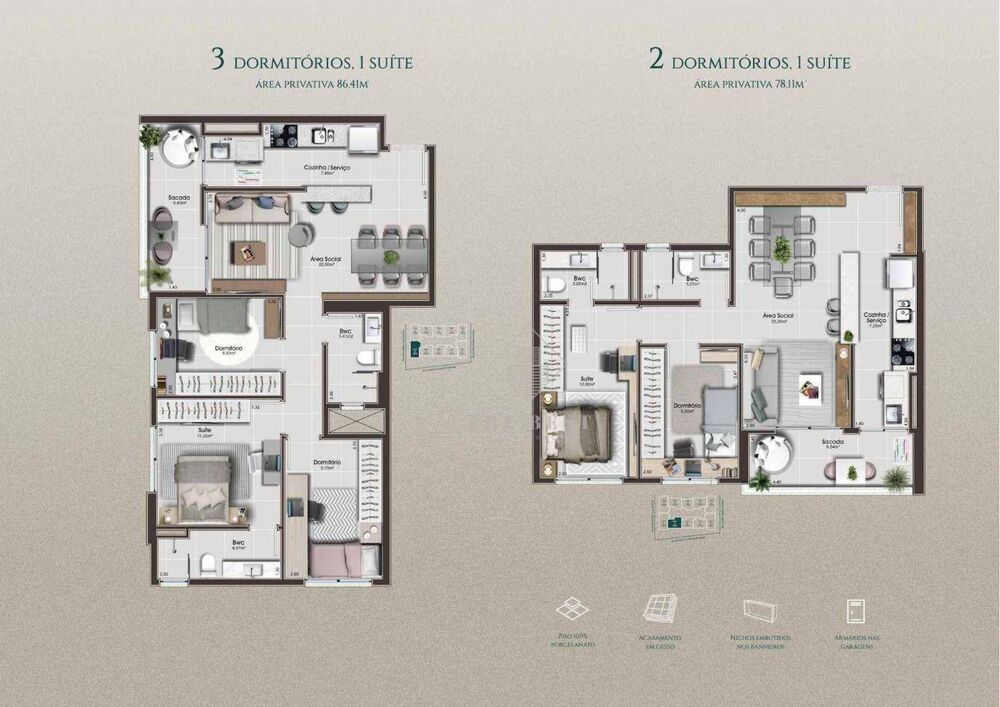 Apartamento, 2 quartos, 65 m² - Foto 7