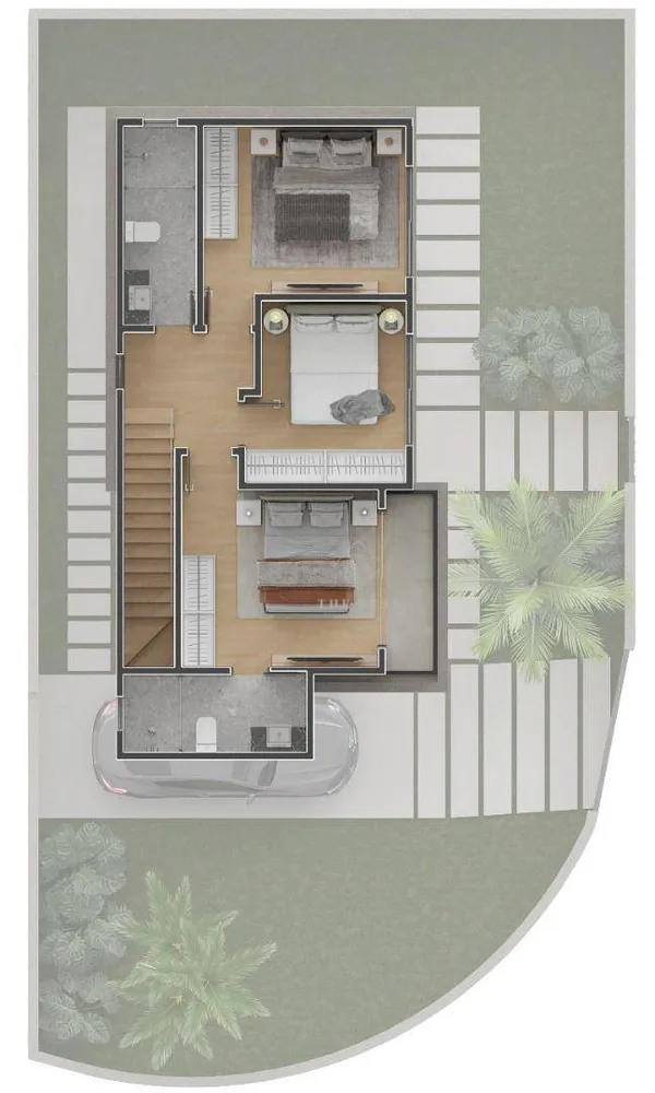 Casa de Condomínio, 3 quartos - Foto 1