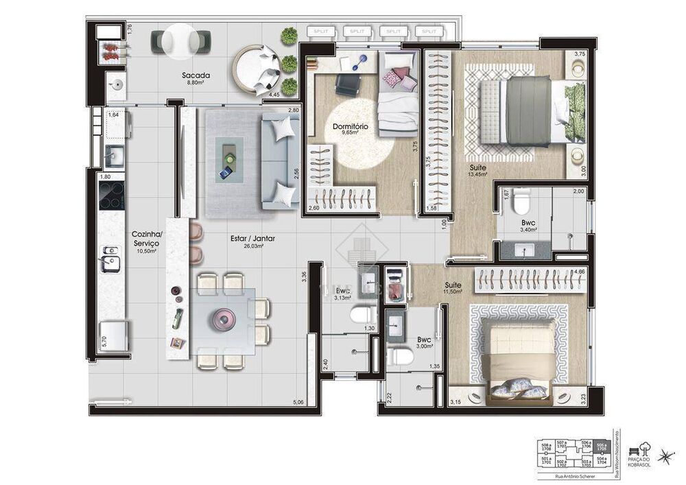 Apartamento, 3 quartos, 103 m² - Foto 4