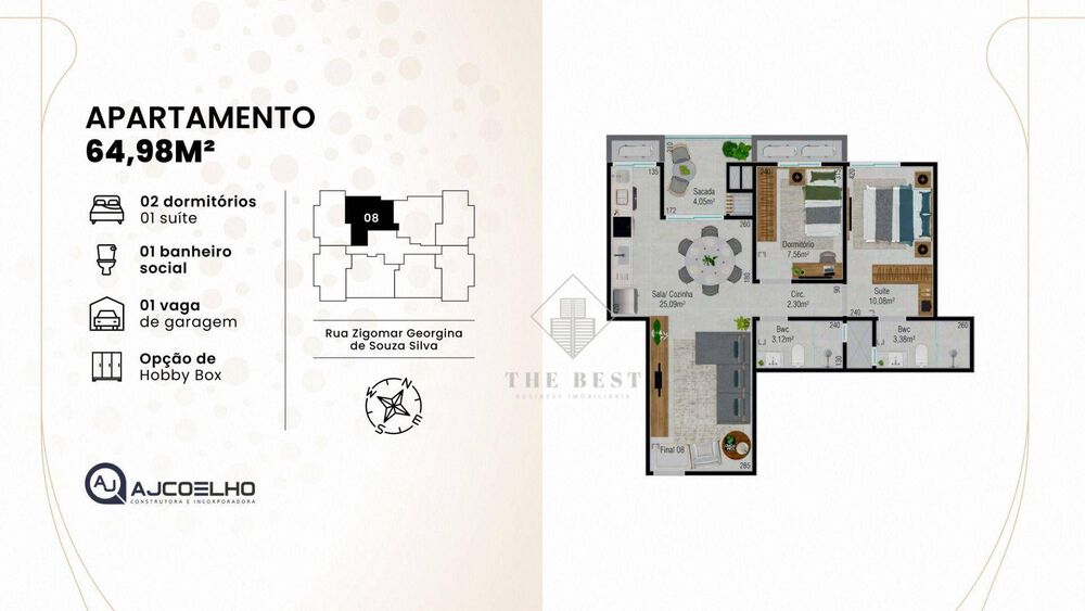 Apartamento, 2 quartos, 64 m² - Foto 12