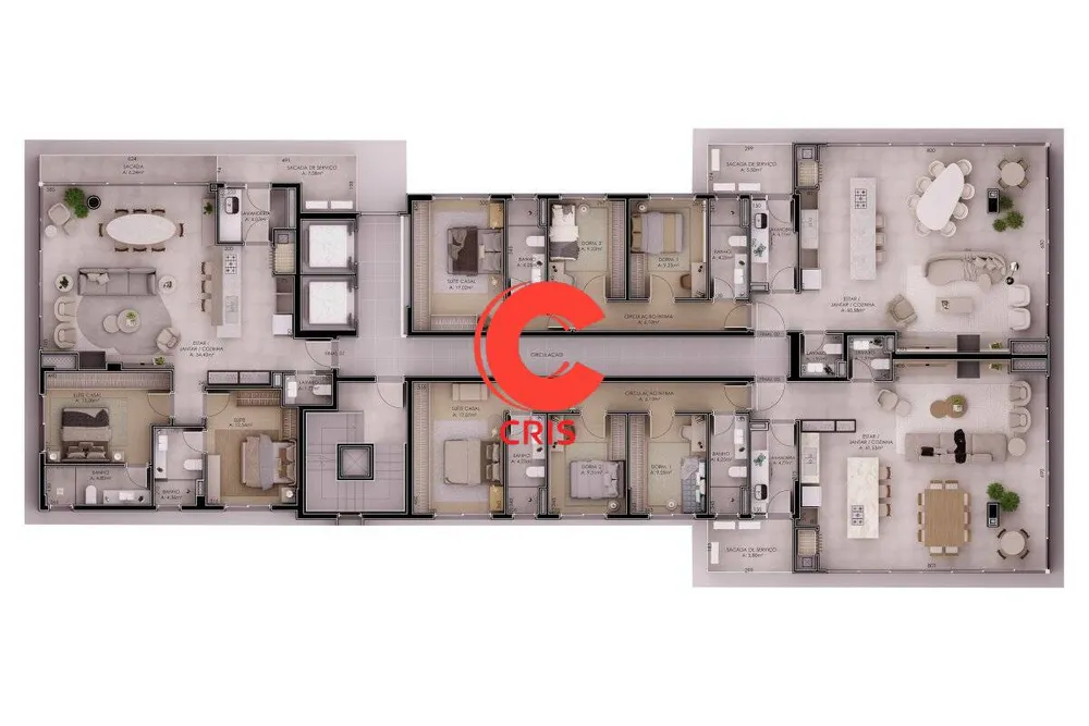 Apartamento, 2 quartos, 124 m² - Foto 3