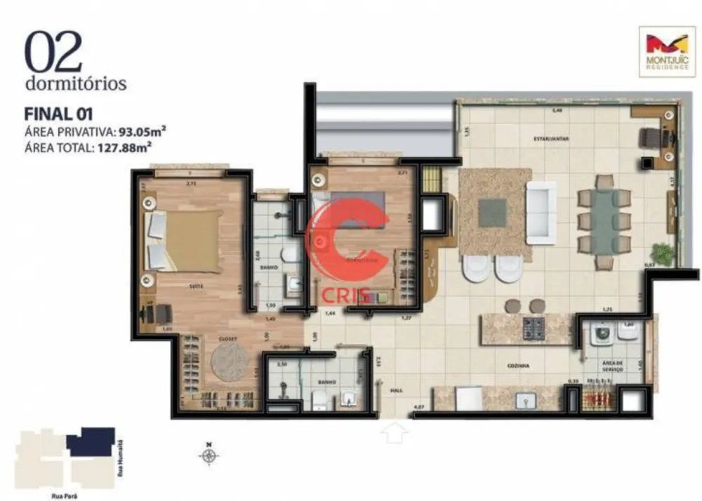 Apartamento, 1 quarto, 50 m² - Foto 1