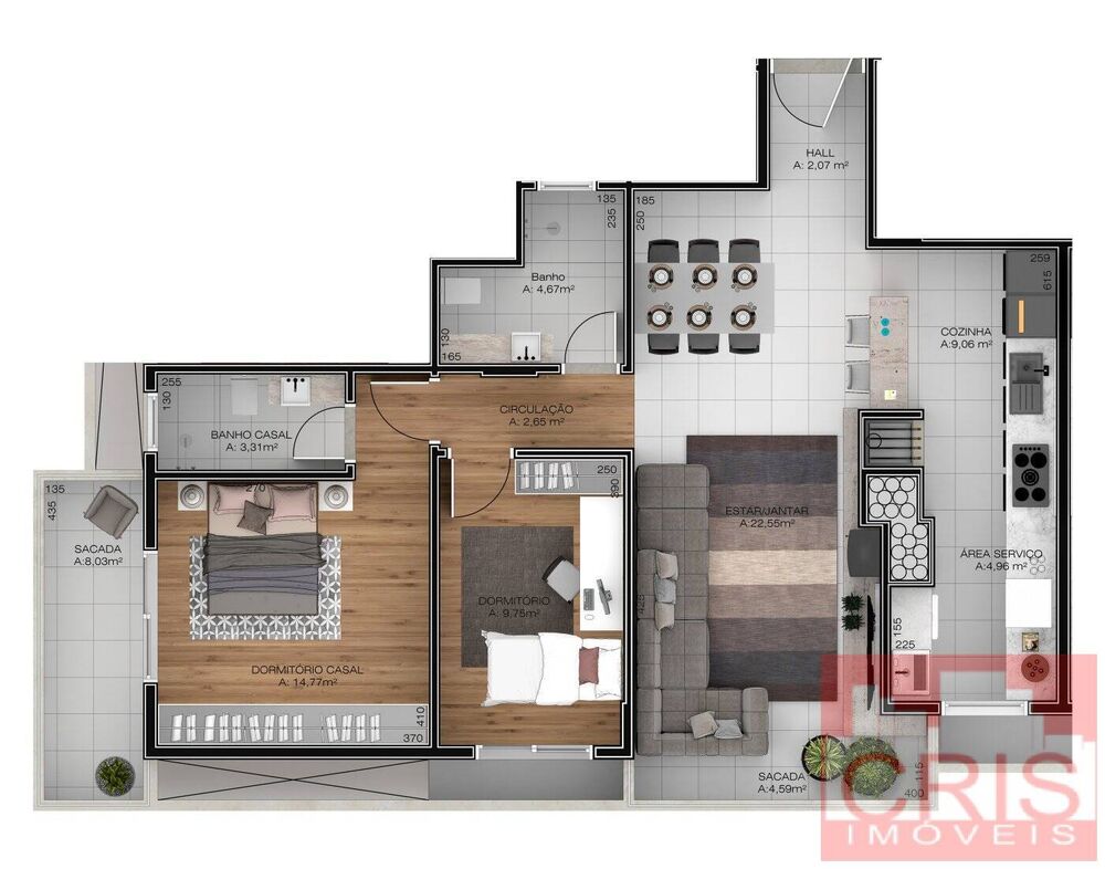 Apartamento, 3 quartos, 113 m² - Foto 3