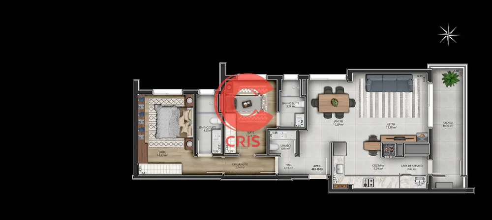 Apartamento, 3 quartos, 155 m² - Foto 9