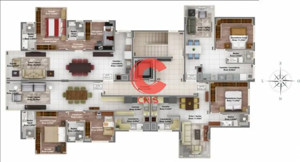 Apartamento, 1 quarto, 64 m² - Foto 4