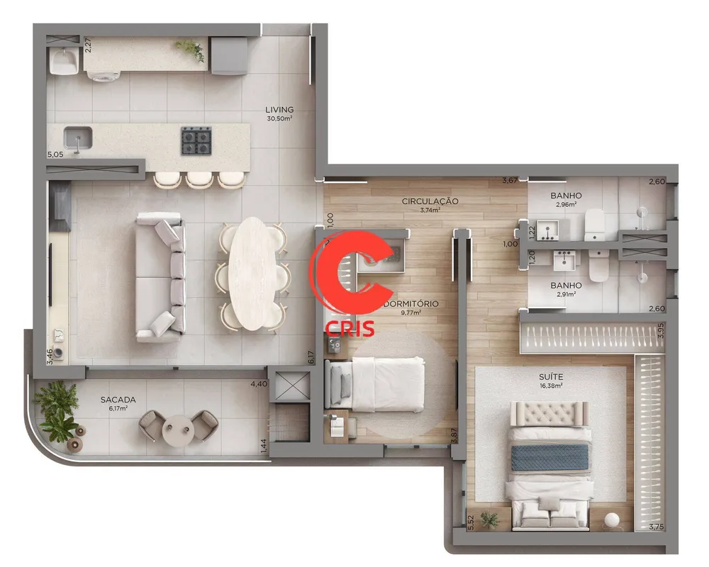 Apartamento, 2 quartos, 87 m² - Foto 4