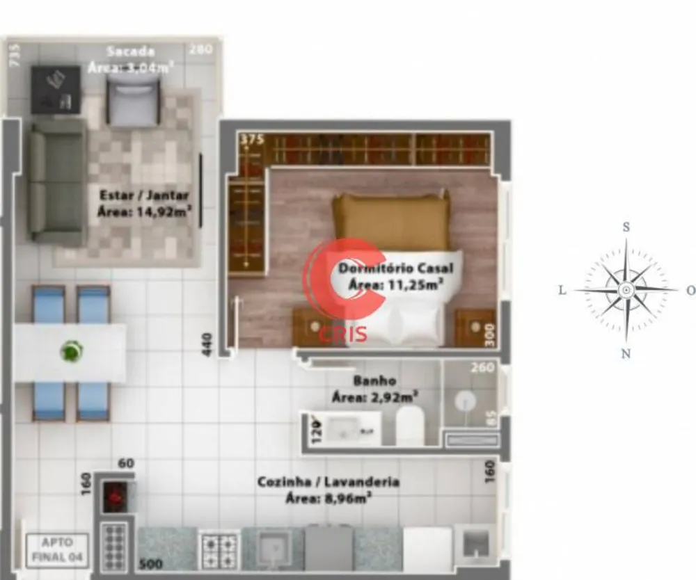 Apartamento, 2 quartos, 117 m² - Foto 1