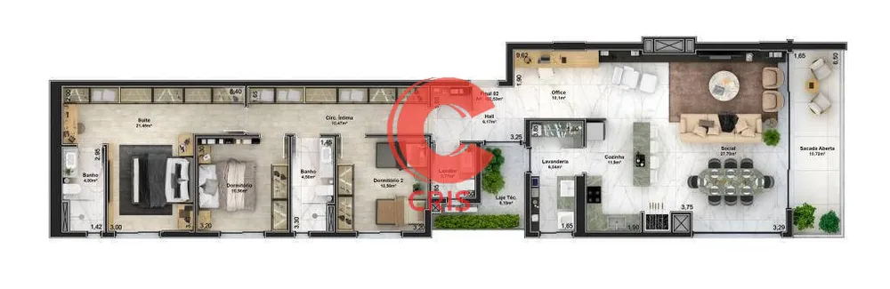 Apartamento, 2 quartos, 117 m² - Foto 9