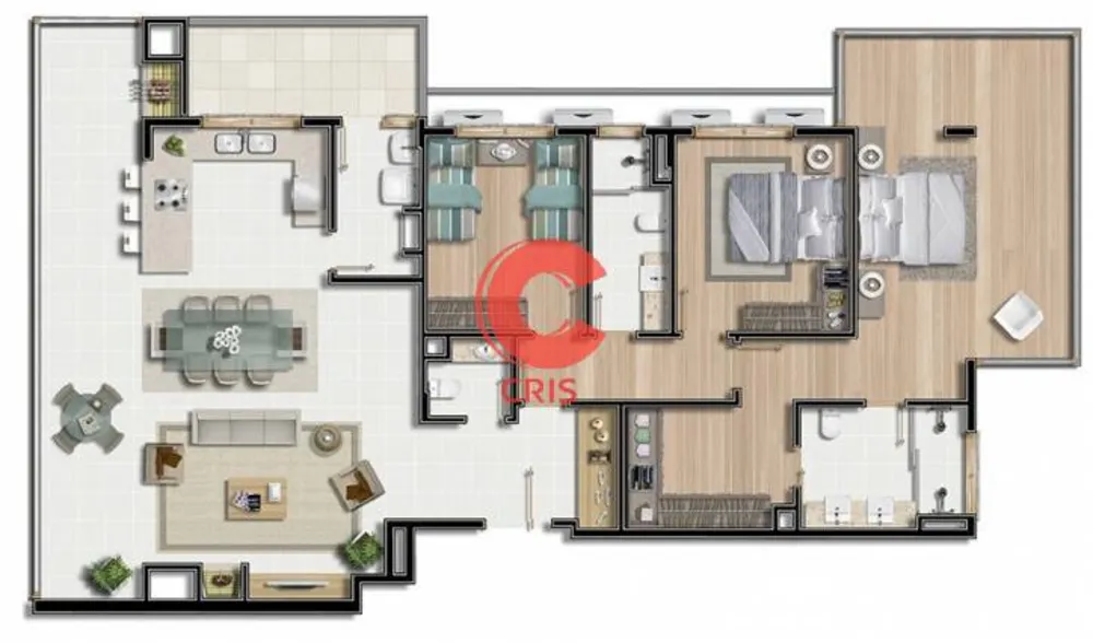 Apartamento, 3 quartos, 166 m² - Foto 6